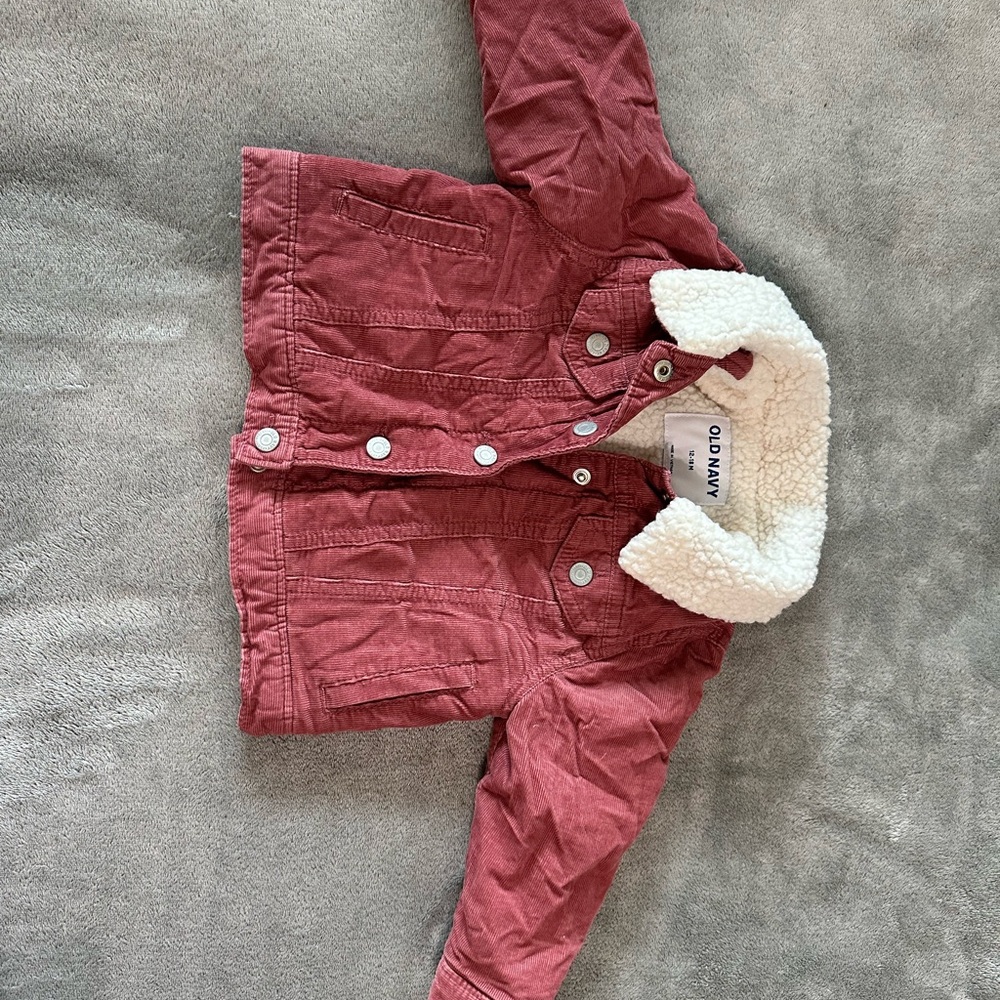 Old Navy Toddler Corduroy Sherpa - Lined Jacket